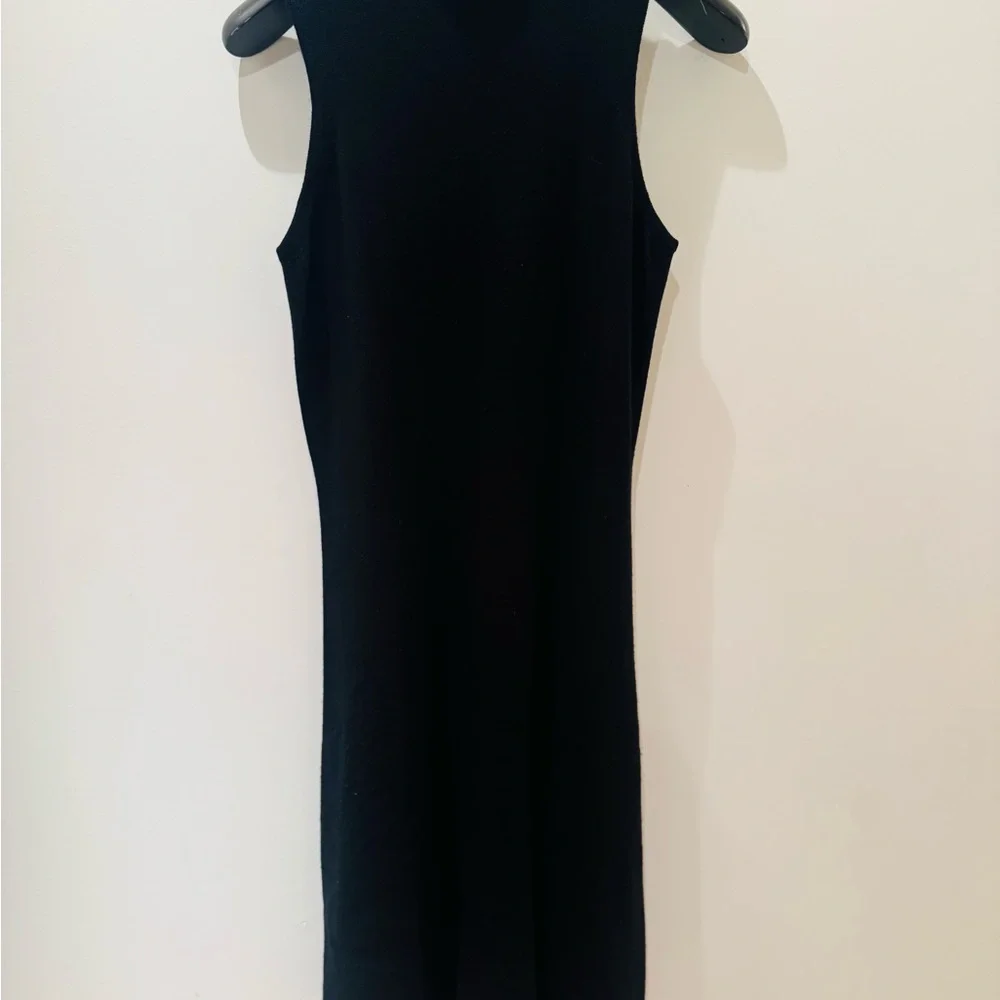 Maria Luisa B. Black turtleneck Sleeveless Dress. 100% cashmere. Italian. 🇮🇹 - Picture 7 of 11